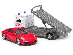 Welly odtahovka Scania P320 + Porsche 911 1:43